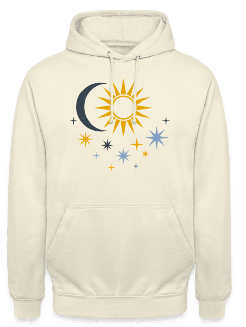 Unisex Hoodie Sun Moon and Stars